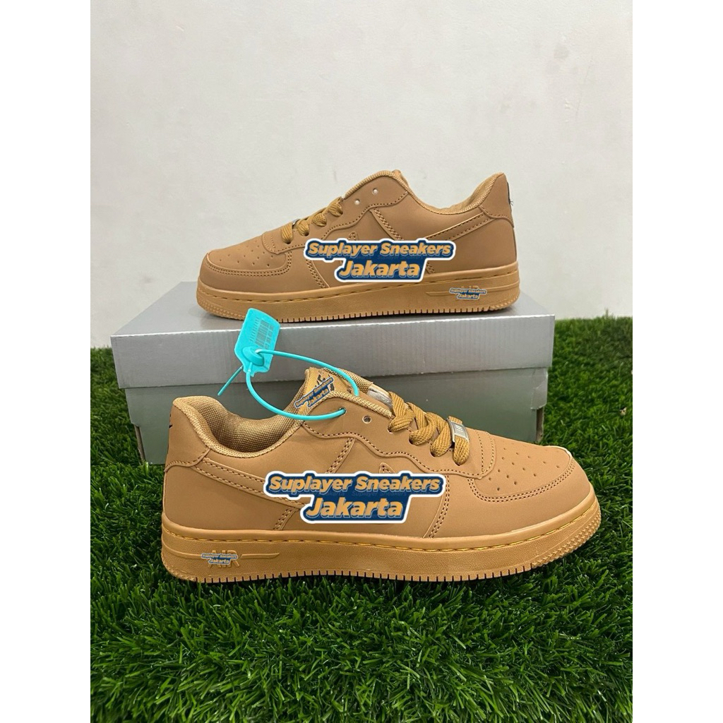 SEPATU SNEAKERS AF1 Ful brown Pria & wanita