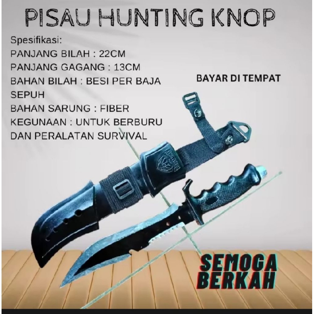 Bayar di Tempat PISAU KOMANDO/pisau belati/pisau sankur khusus TNI/AD & KOPASUS