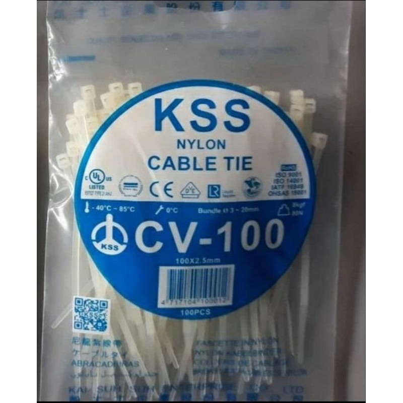 KSS Kabel Ties 100x2,5MM - Cable Ties 100x2,5MM - CV-100