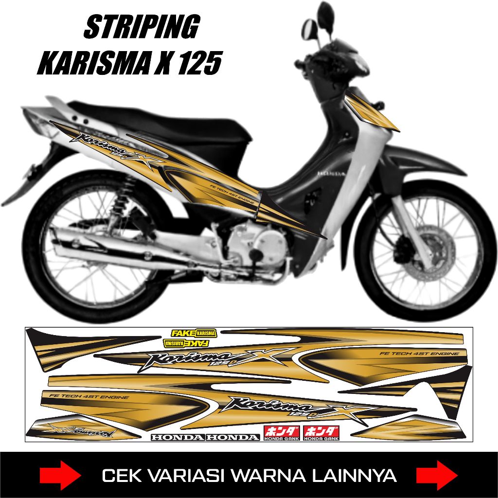 STRIPING KARISMA X 125 / DECAL STICKER HONDA KARISMA 125 X