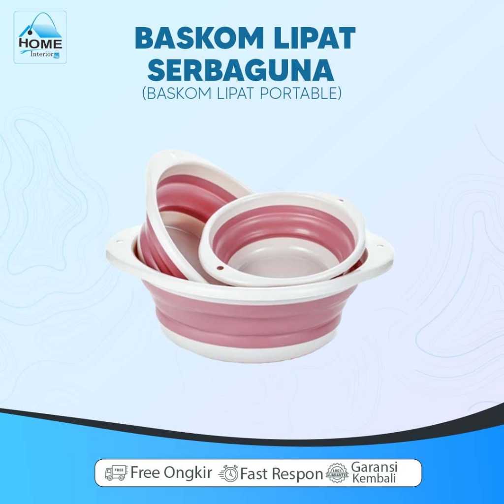 Baskom Plastik Lipat Baskom Lipat Portable Baskom Lipat Silikon Baskom Lipat Serbaguna