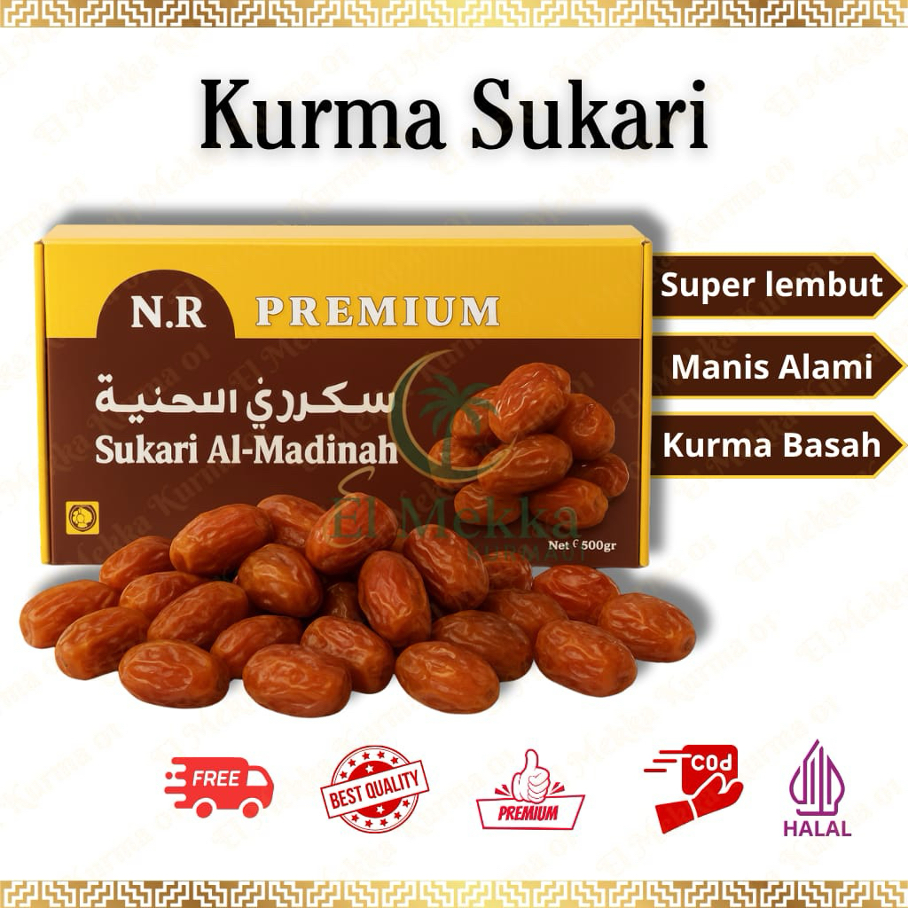 Kurma sukari kemasan kardus 500grm