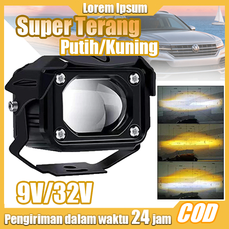 lampu tembak led 4d laser d2 d6k kotak high low kuning putih lampu tembak laser lampu warna