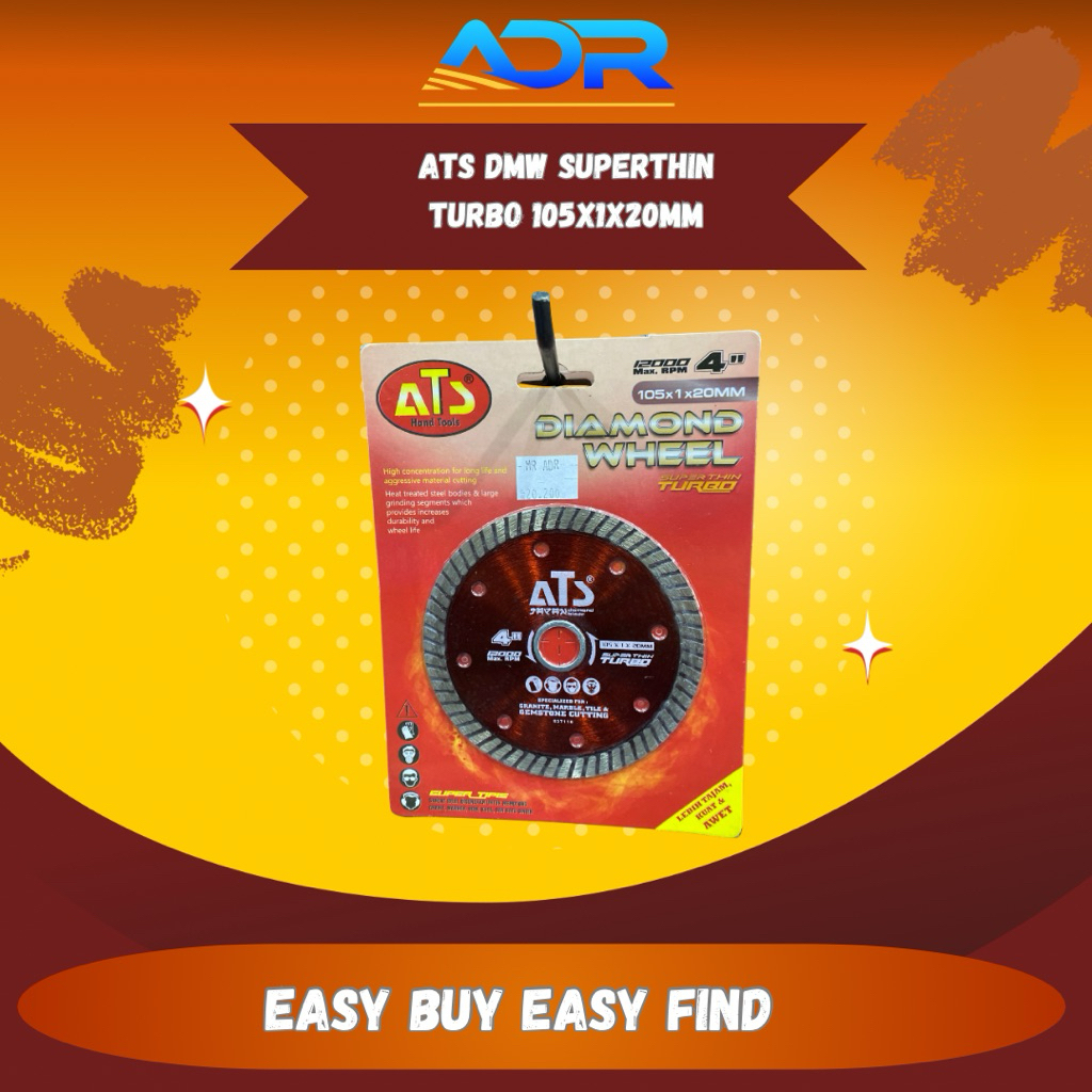 ATS DMW DIAMOND WHEEL SUPERTHIN TURBO 4’