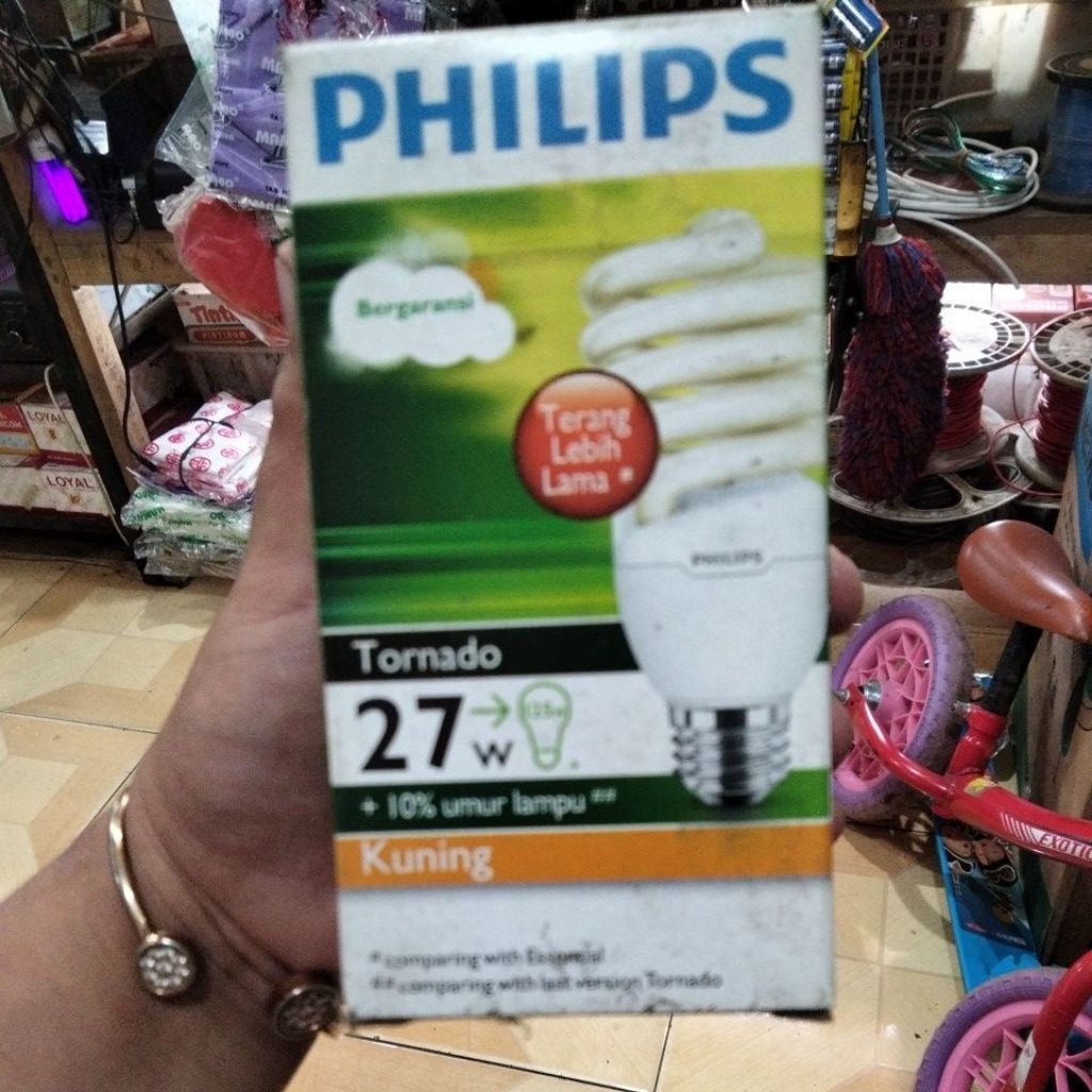 PHILIPS 27 WATT TORNADO / kuning