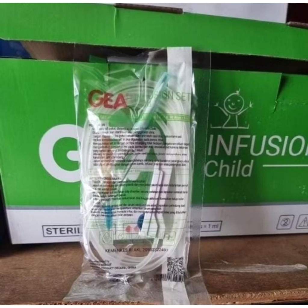 infus set GEA anak child