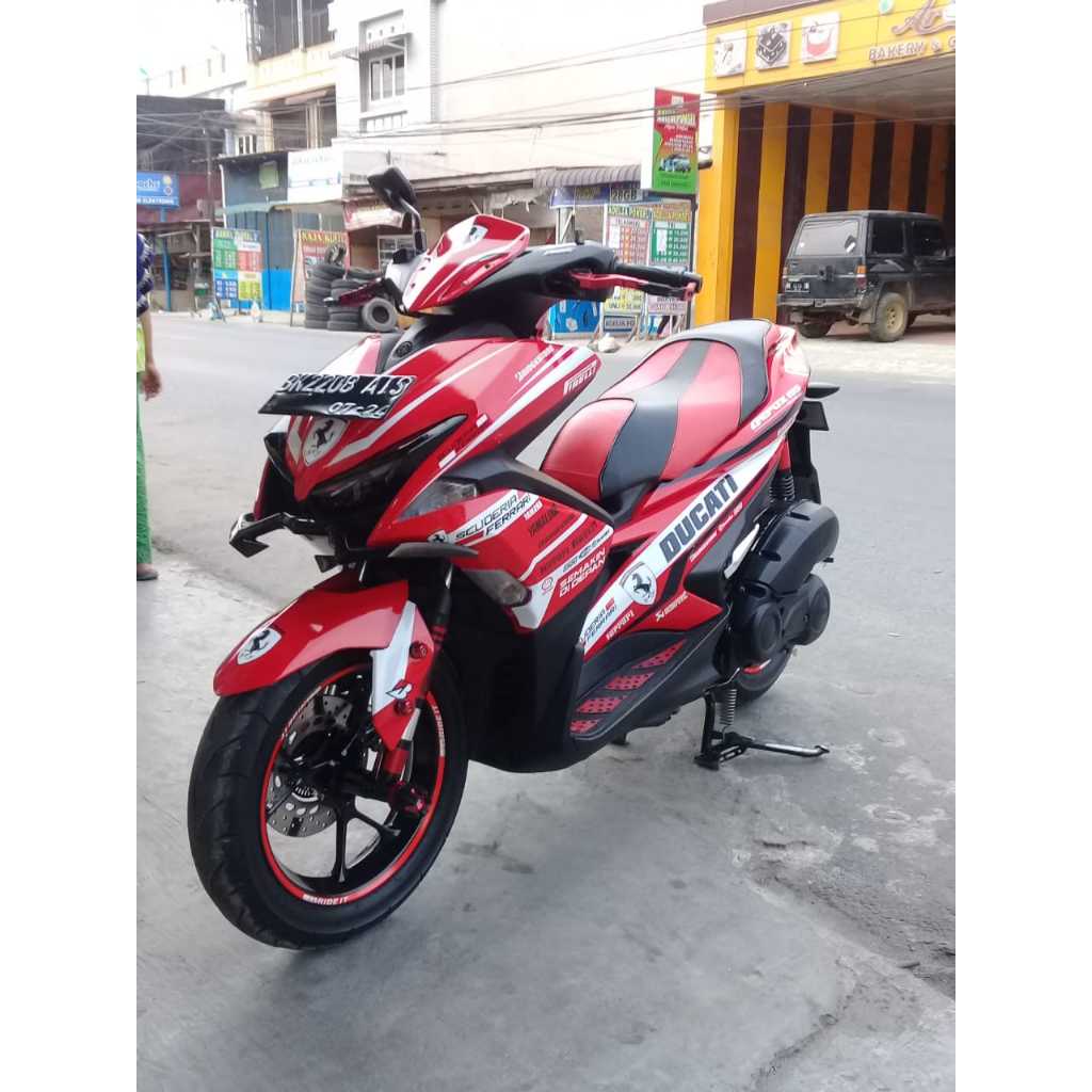 Decal aerox ducati Decal Sticker Variasi Fullbody All New Aerox 155 Connected - Dekal Stiker Aerox N