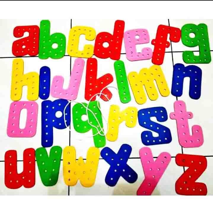 APE-RONCEABC ALAT PERMAINAN EDUKATIF MERONCE ABJAD RONCE ABC WARNA WARNI