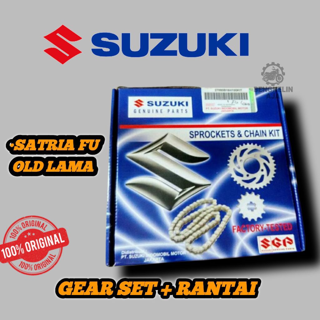 GEAR SET+ RANTAI SATRIA FU LAMA, FU BARONG GEAR SET