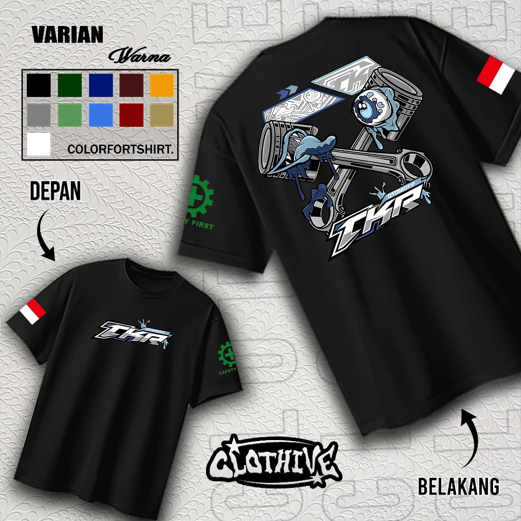 KAOS CLOTHIVE- KAOS TKR OTOMOTIF - KAOS TKR OTOMOTIF PRIA DAN WANITA - TERBARU DAN TERLARIS