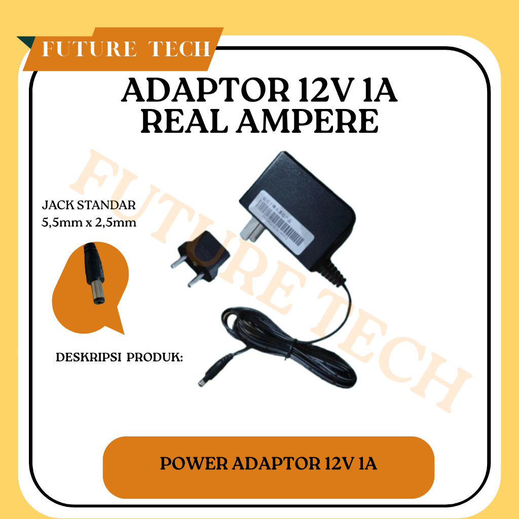 ADAPTOR 12V 1A ROUTER/STB/HTB/ONU/ONT KUALITAS BAGUS