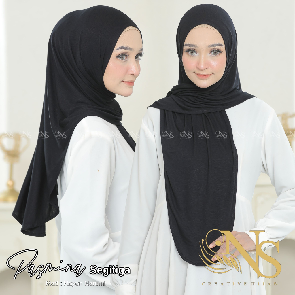 NS Hijab Pasmina Rayon Narumi Mleyot Hijab Daily Simple Kerudung Pashmina Instan Rayon Lembut Premiu