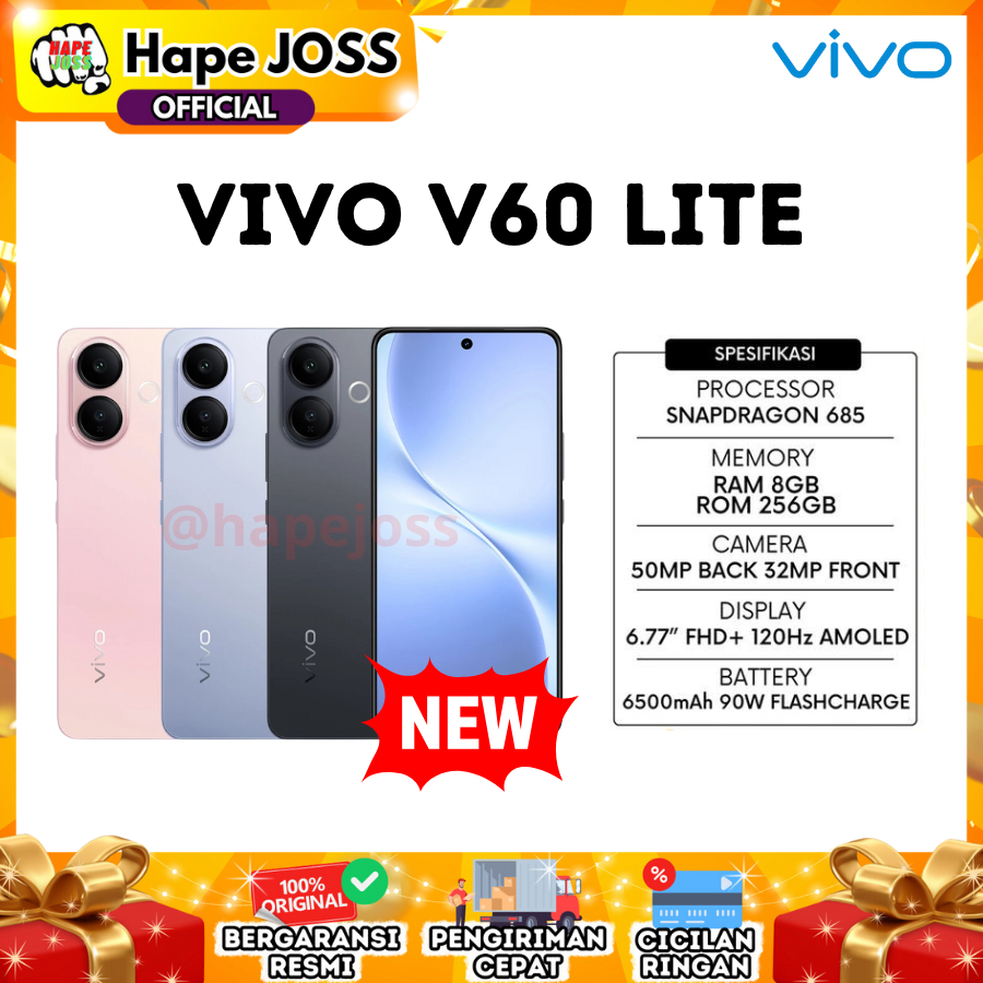Vivo V60 Lite 8/256GB NFC Garansi Resmi