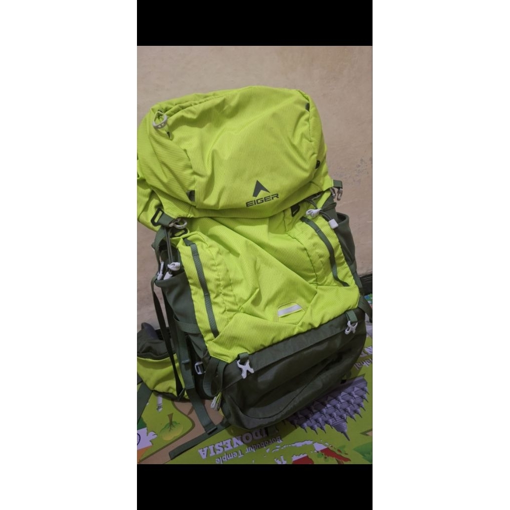 Eiger Equator Trek 65L warna lime