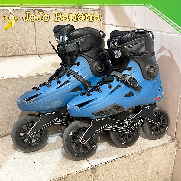 Preloved Flying Eagle F110S Stingray Skate Sepatu Roda Inline Skate Three Wheels