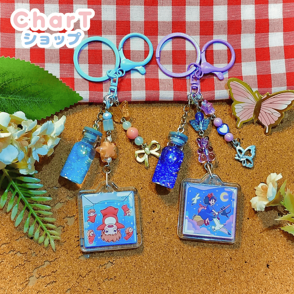 [LIMITED] Unofficial Merch Ponyo Kiki | Keychain | Pin | Badge | Ghibli | Kiki's Delivery Service | 