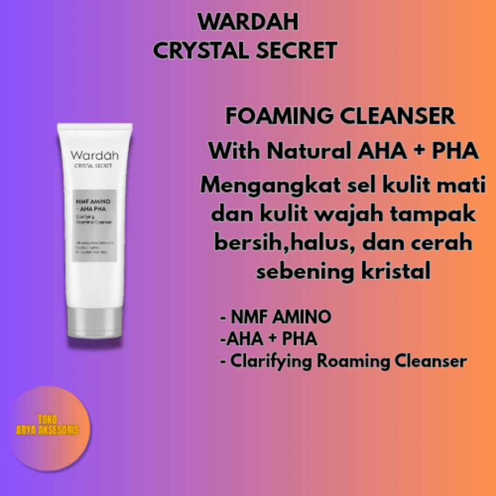 WARDAH CRYSTAL SECRET FOAMING CLEANSER CUCI MUKA WARDAH CRYSTAL SECRET