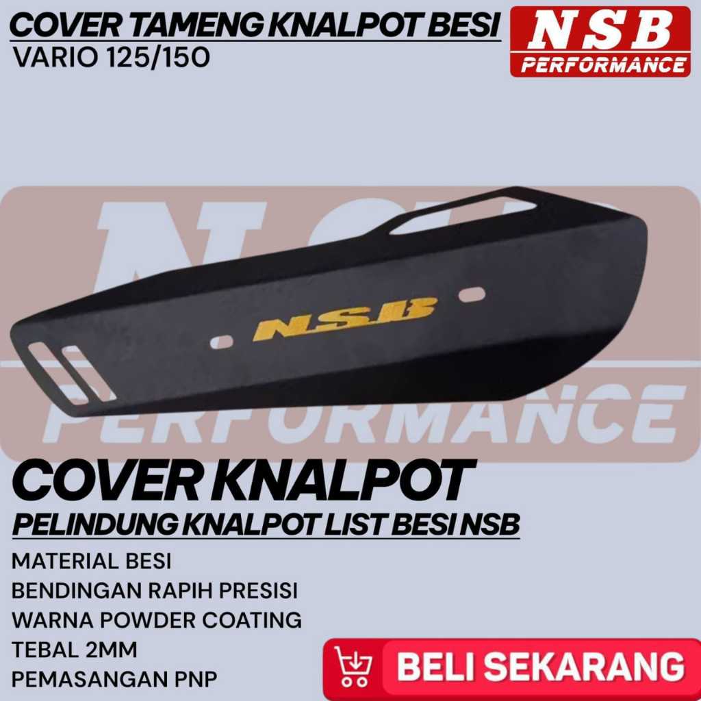 COVER KNALPOT VARIO TAMENG KNALPOT VARIO 125/150 COVER KNALPOT FULL BESI ANTI PECAH NMS55