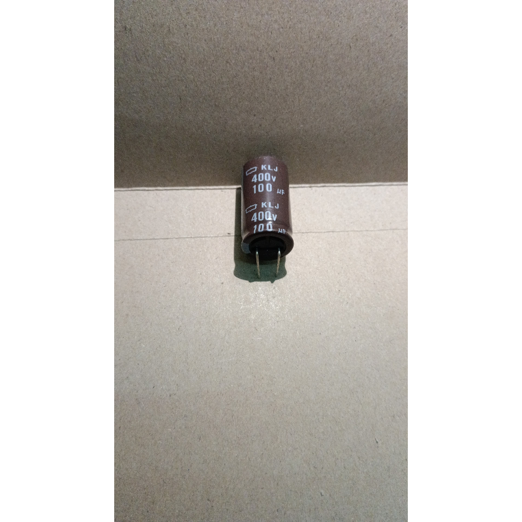 6256 kapasitor elco 100uf 100 uf 400v 400volt 400 volt nippon chemicon