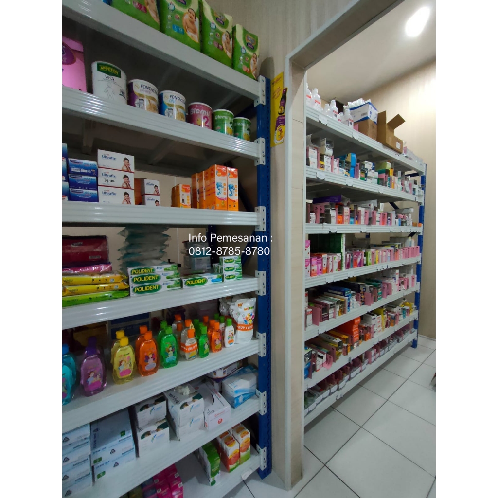 Rak Penyimpanan Obat Apotek Tinggi200cm*Panjang200cm*Lebar60cm