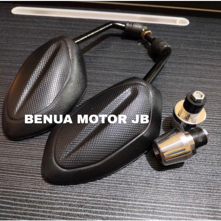 BENUA MOTOR Paket Jalu Bandul Stang Pcx Chrome + Kaca Spion Standar Beat / Spion Beat, Beat Karbu, B