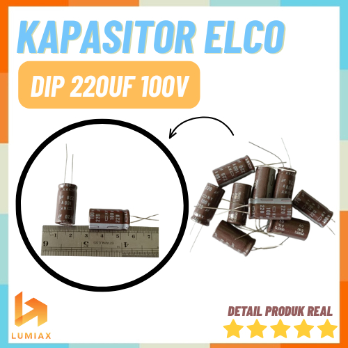 220uf 100v 220 uf 100v elco elko electrolytic capasitor kapasitor