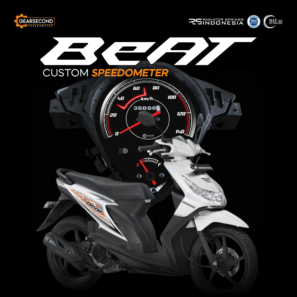 PANEL SPEEDOMETER CUSTOM BEAT KARBU - GEARSECOND