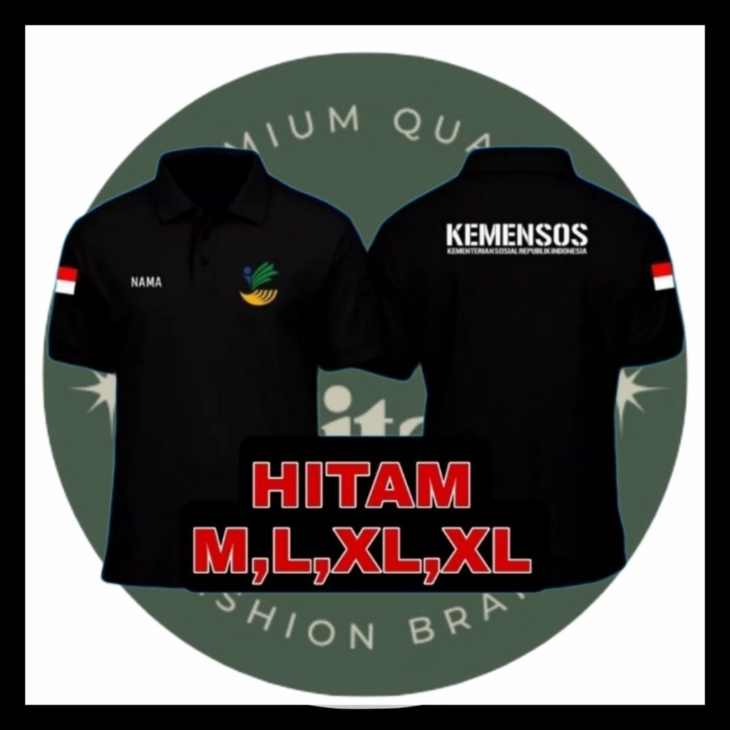 BAJU POLO SHIRT KEMENSOS RI//BAJU BEKERAH KEMENSOS TERBARU