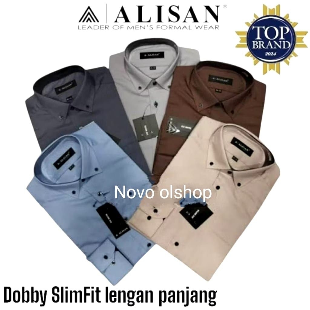 KEMEJA ALISAN DOBBY SLIMFIT LENGAN PANJANG