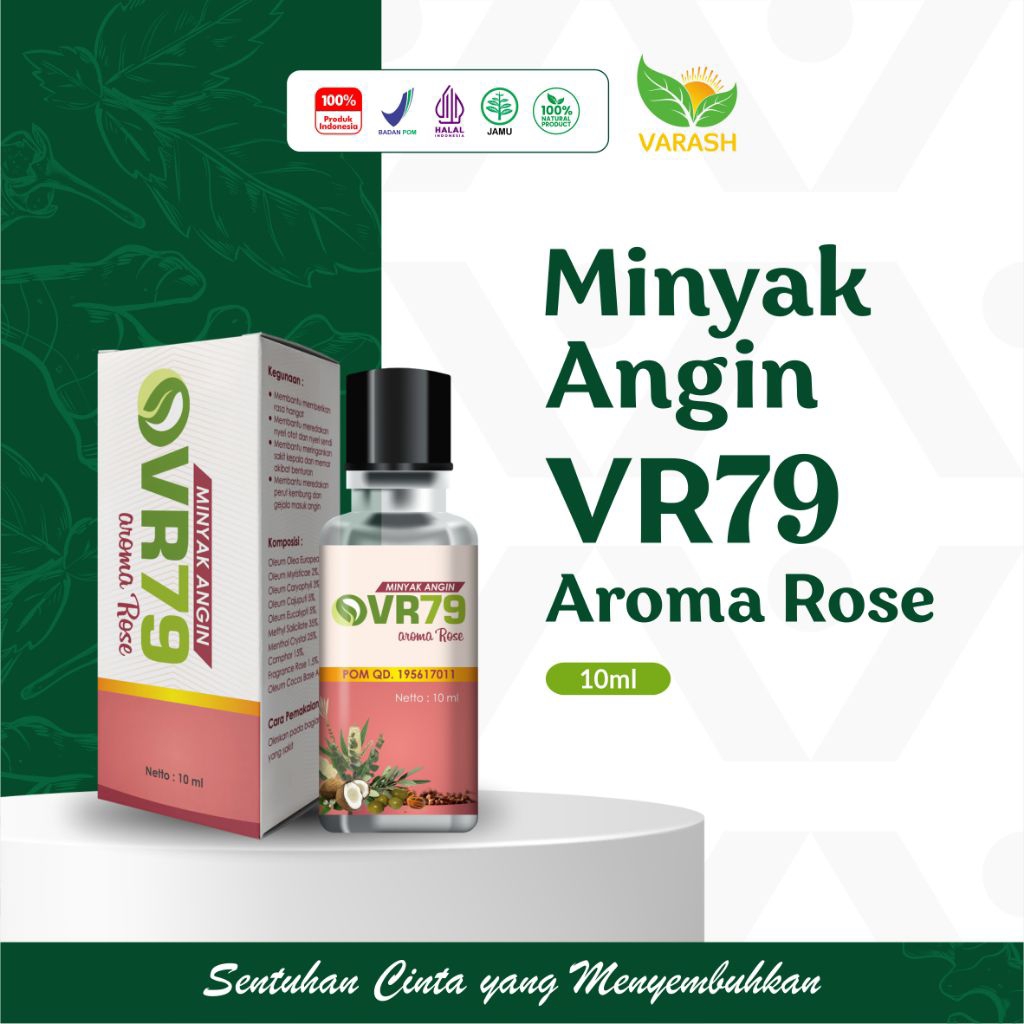 MINYAK ANGIN VR79 AROMA ROSE 10ML