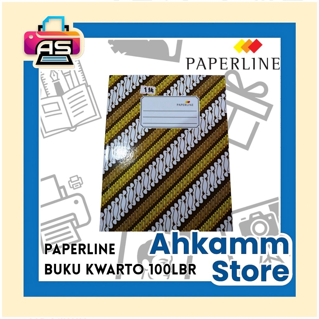 Buku Kwarto Paperline (100 / 200 Lembar) - Buku Ekspedisi / Kas Tanggung