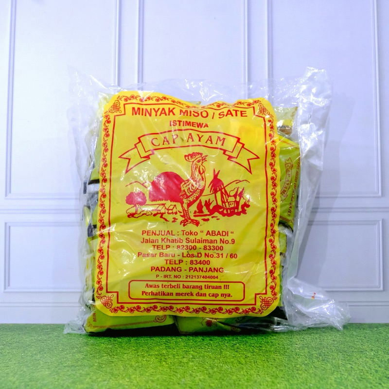 [oddsolshop] pekanbaru/Minyak Miso Sate Cap Ayam 50 gr 20 pcs 1 kg Bumbu Masak Instan Makanan Padang