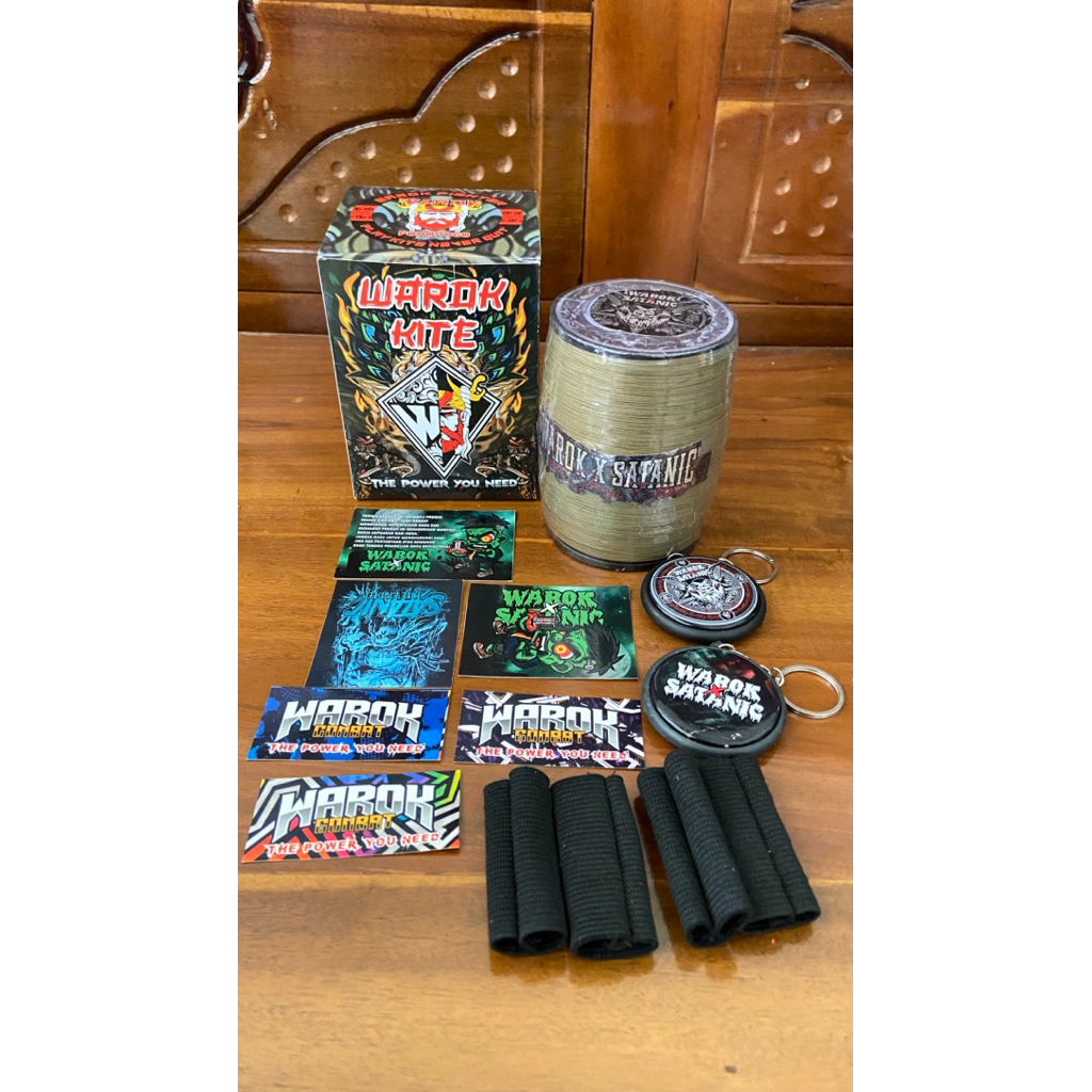 GELASAN WAROKxSATANIC 6000 yard BAHAN ABU KLOS KAYU