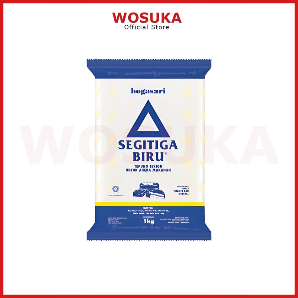 Bogasari Tepung Terigu Segitiga Biru 1kg | Tepung Terigu Segitiga Biru Bogasari 1 kg