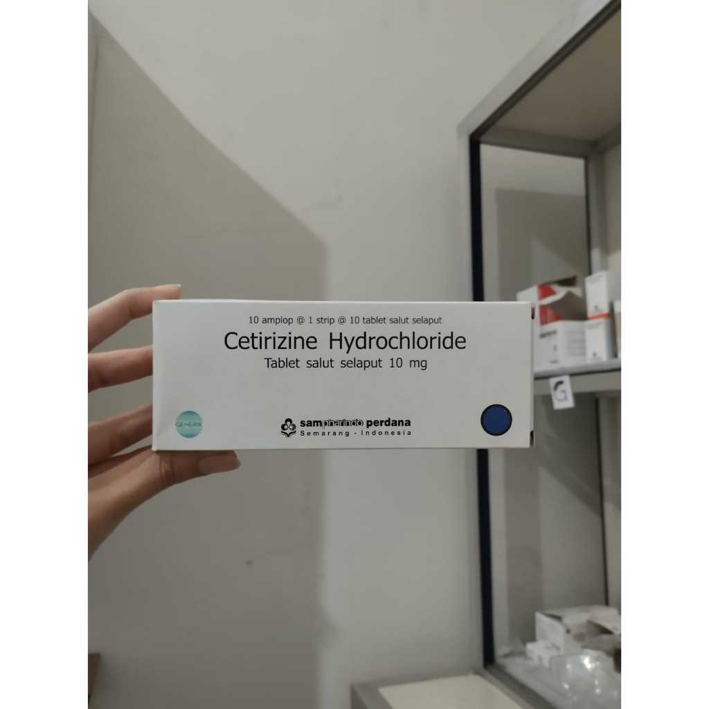 Cetirizine 10mg Sampharindo Box 10 Strip