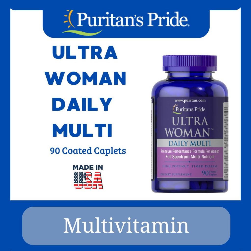 Puritan's Pride Ultra Woman™ Daily Multi Timed Release with Zinc 90 Capsule