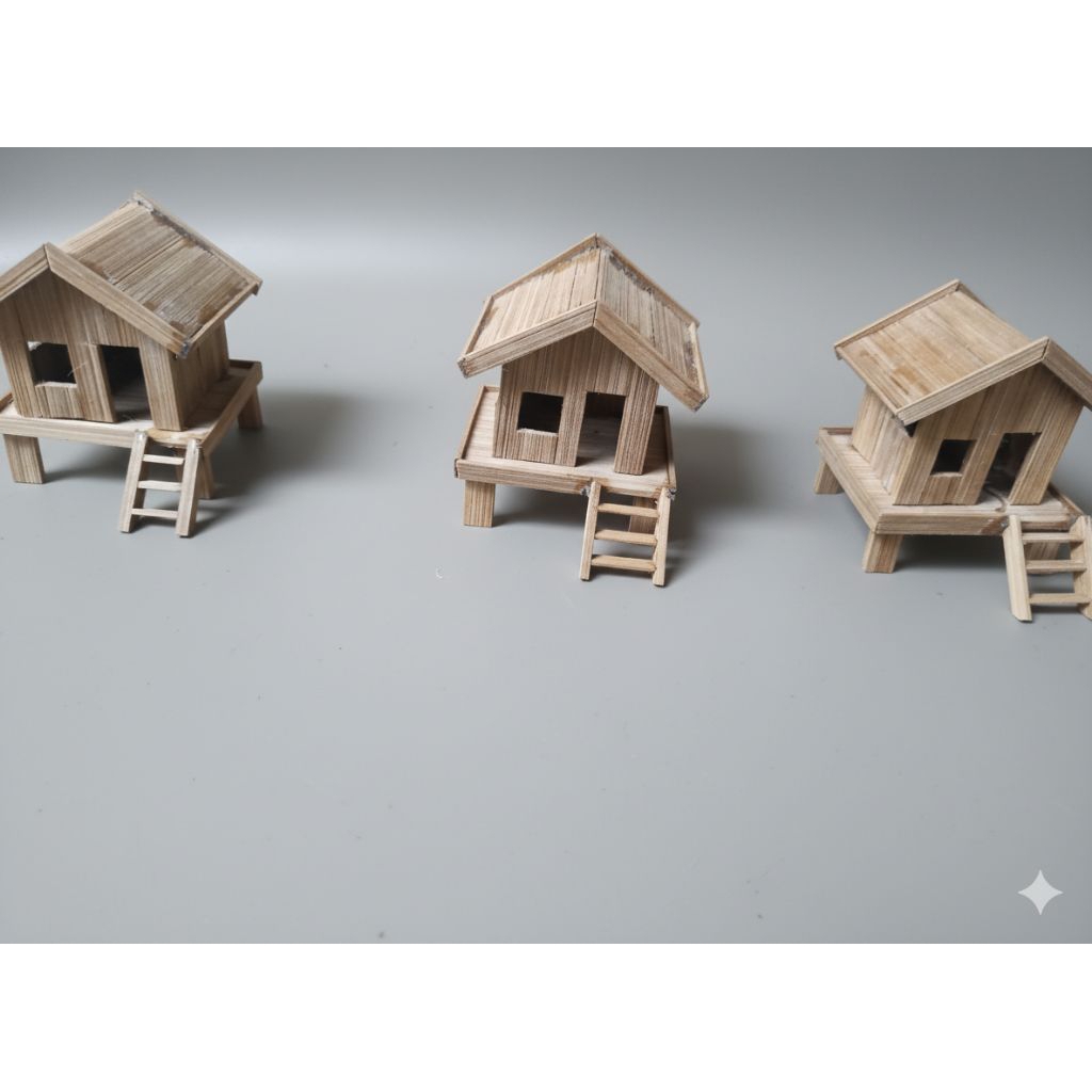 miniatur rumah hiasan aquarium