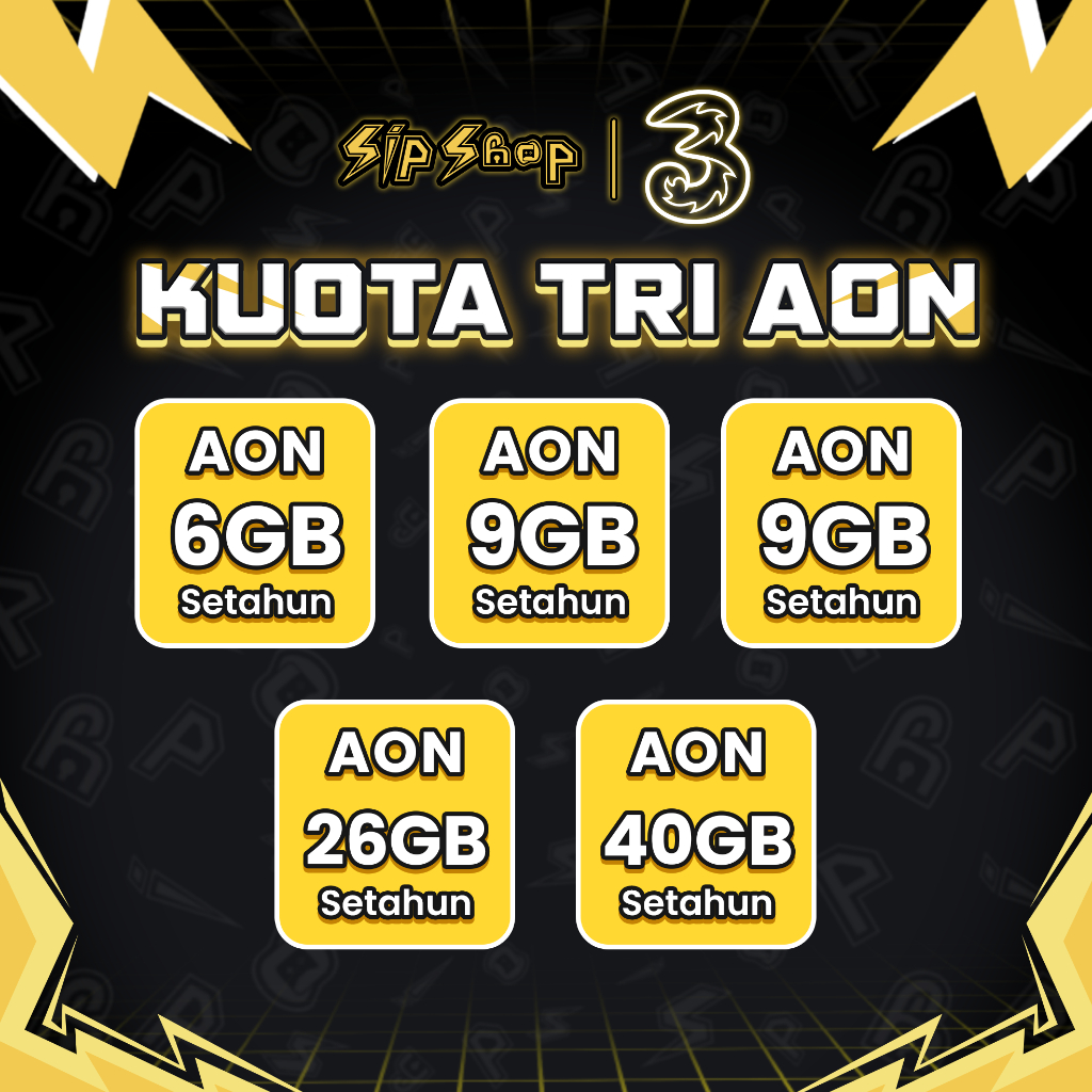 Kuota Tri Always ON (AON) 42GB + 12GB Kuota Lokal Aktif Selamanya