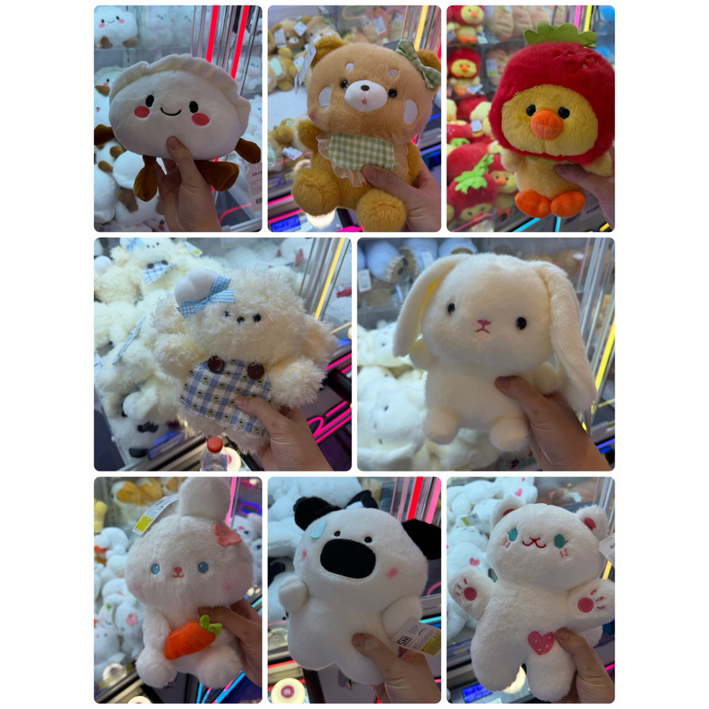 Boneka capit ohsome / kkv / beruang / gajah / kucing / anjing / babi / capybara / tupai / Bebek