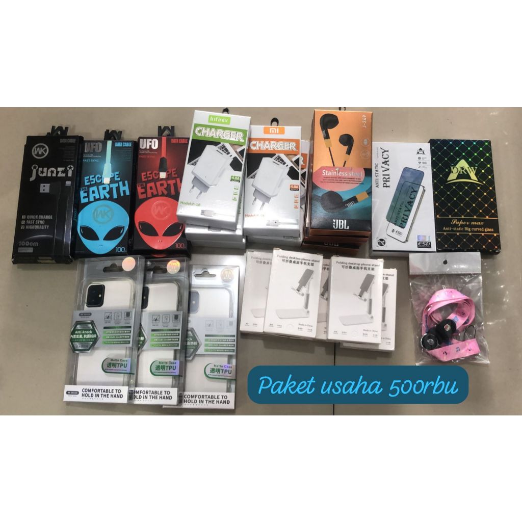 PAKET USAHA AKSESORIS HP/KONTER HP