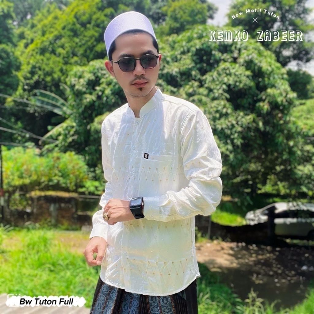 kemeja koko zabeer tuton full bordir