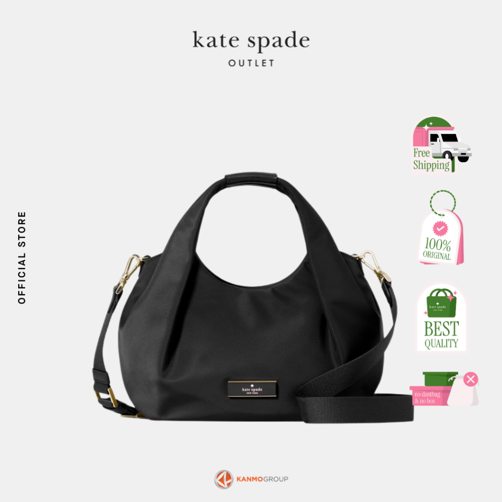 Kate Spade Carter Nylon Small Pleated Crossbody - Tas Selempang Wanita