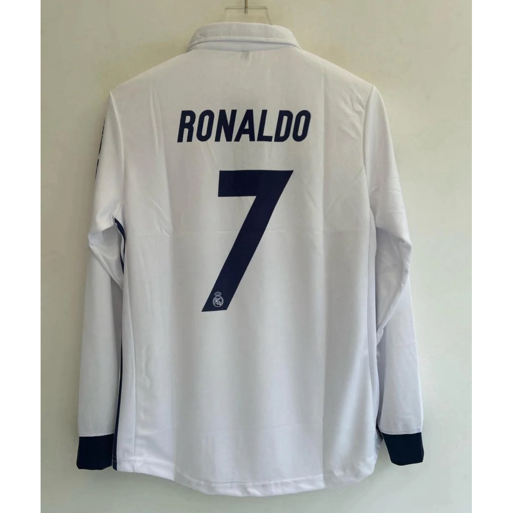 Jersey REAL MADRID retro 16 17 15 MADRID 2015 2016 2017 HOME 2014 14 LS LONGSLEEVE PANJANG BLOKECORE