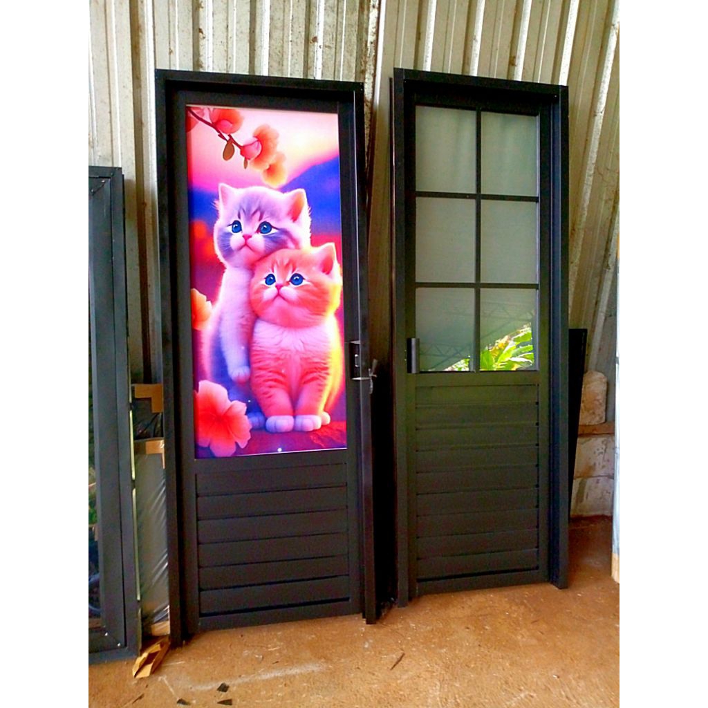 pintu kamar mandi minimalis 70×190. pintu minimalis. pintu alumunium. pintu galvalum..pintu bajaring