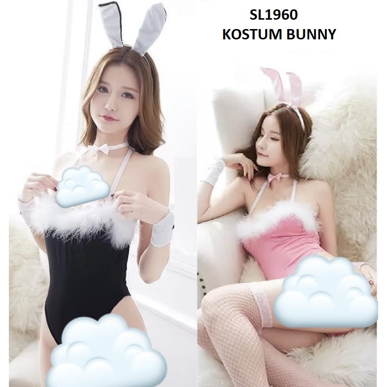BLIORI  Lingerie Cosplay Bunny Kelinci Seragam Peran Setelan 1960 costume bunny kostum kelinci LINGE