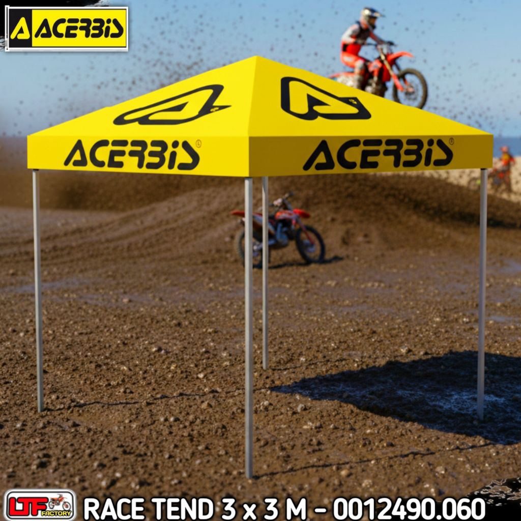 ACERBIS RACE TEND MT - 3 X 3 M - TENDA LIPAT ALUMUNIUM - PADDOCK OTOMATIF - ROAD RACE - ADVENTURE TR