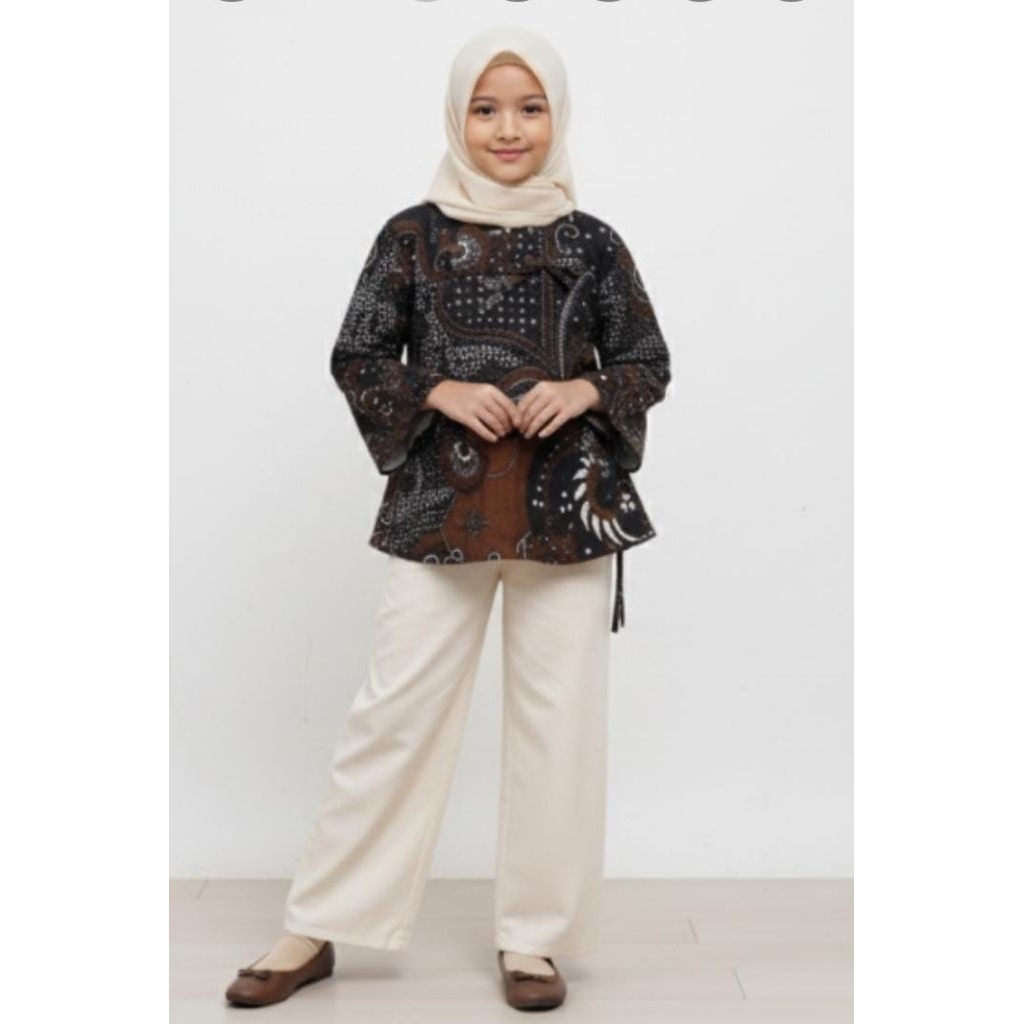 blus batik anak perempuan,baju atasan batik anak perempuan,baju seragam batik anak perempuan