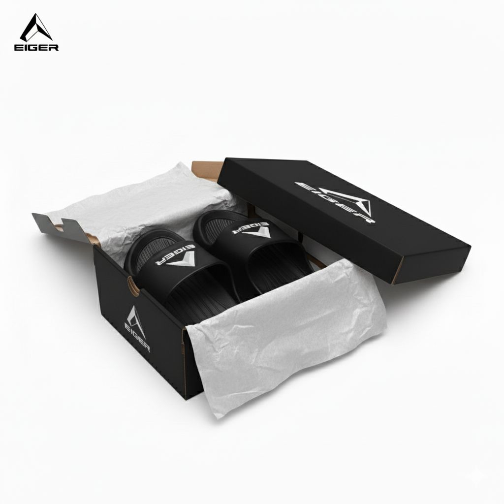 EIGER sandal pria wanita cowok cewek dewasa slop slide slip on flip flop eva selop anti slip anti ai