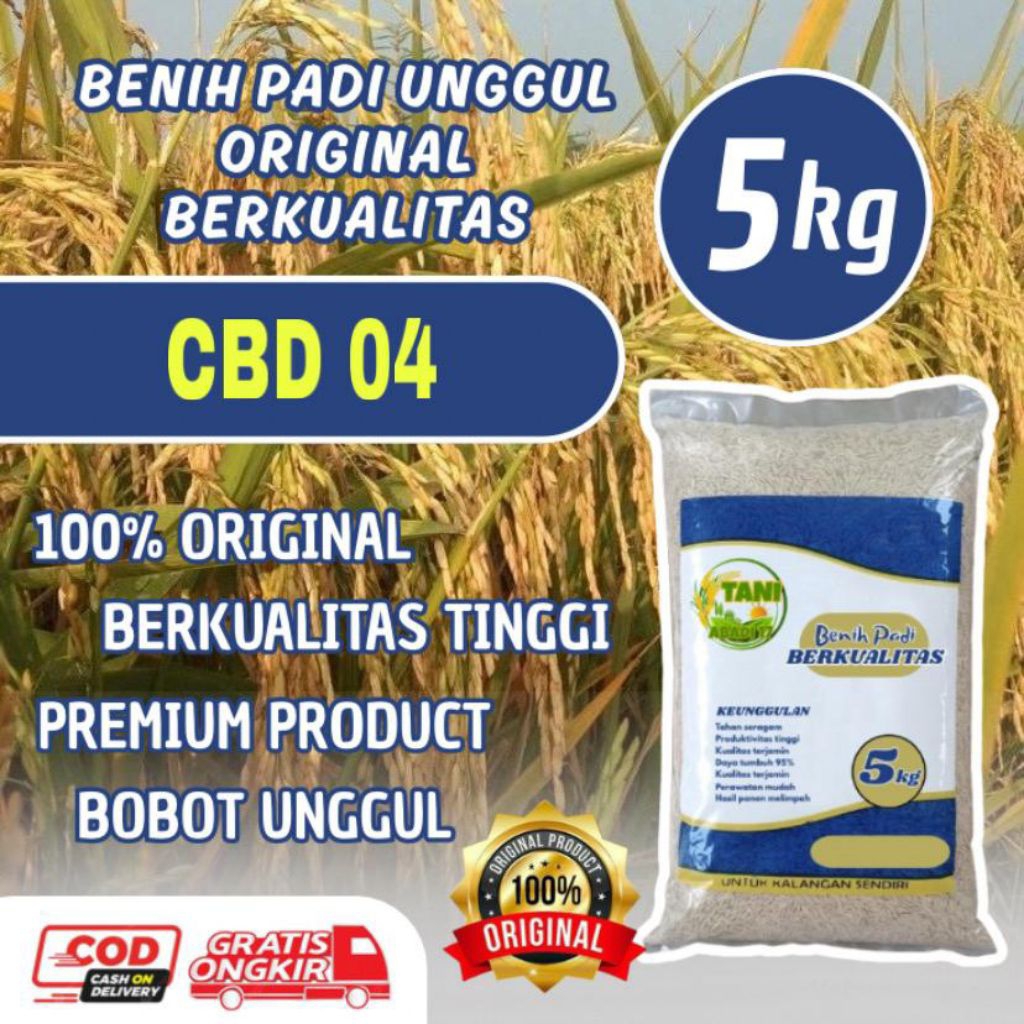 Benih padi CBD 04 benih original kemasan 5kg