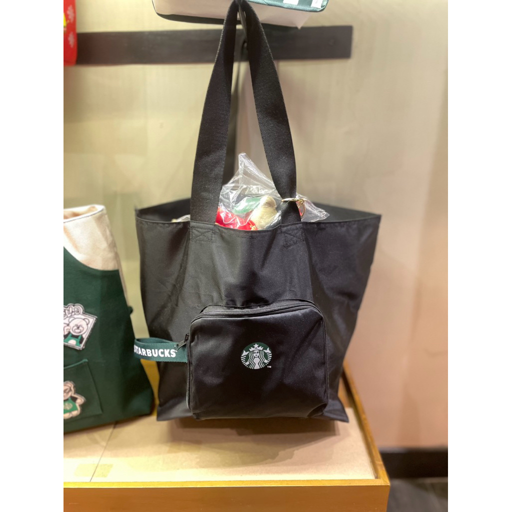 STARBUCKS FOLDABLE BAG BLACK